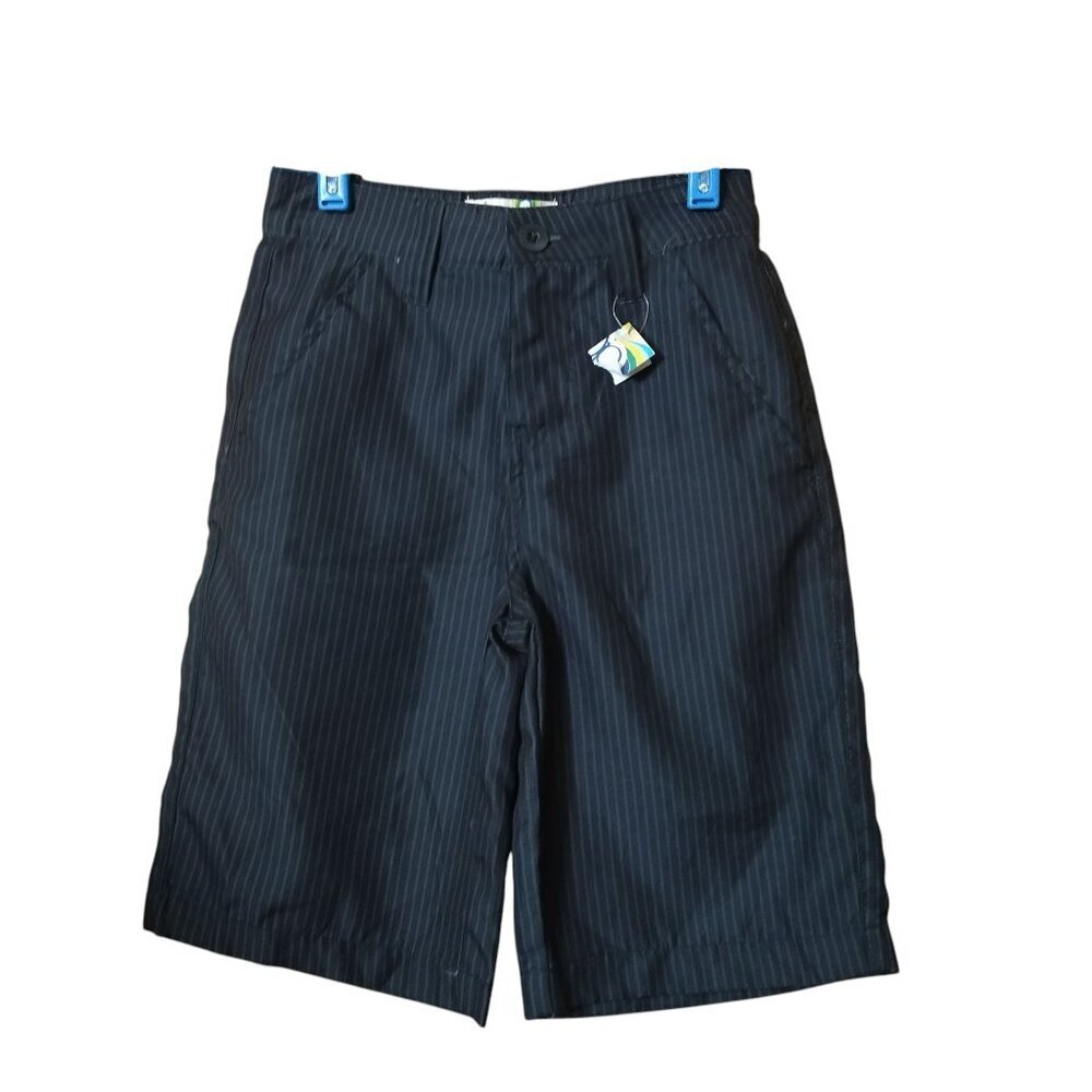 Op Boys Size 8 Black Striped Hybrid Shorts Pockets Polyester Lightweight NEW